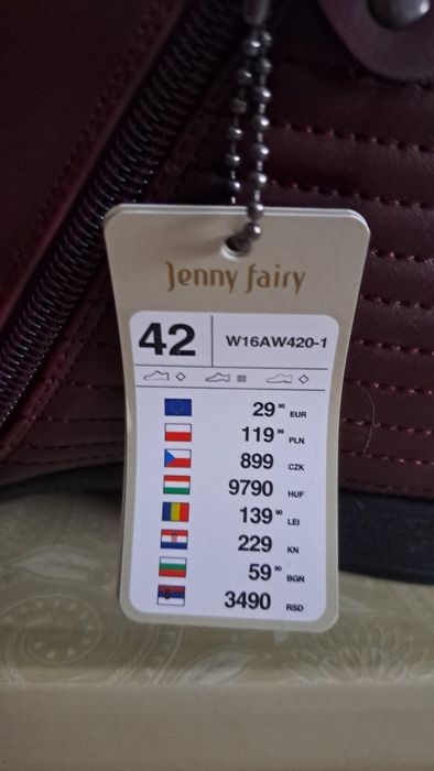 Botki bordowe 42 nowe