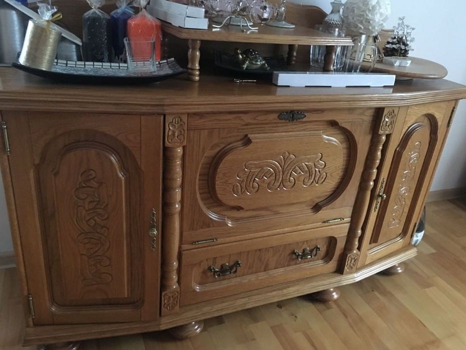 Meble dębowe, cały komplet