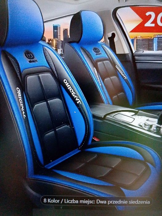 Piękne nowe pokrowce Premium ze skóry PU, 2 lub 5 miejsc, różne kolory