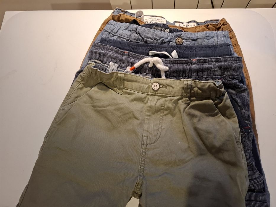Krótkie spodenki szorty 152  zestaw 5 szt