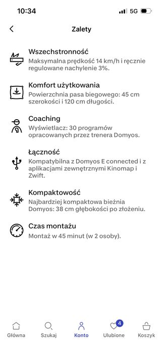 Bieżnia do biegania Domyos