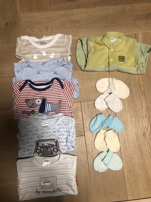 Zestaw paczka body niedrapki besta plus mothercare hm smyk coccodrillo