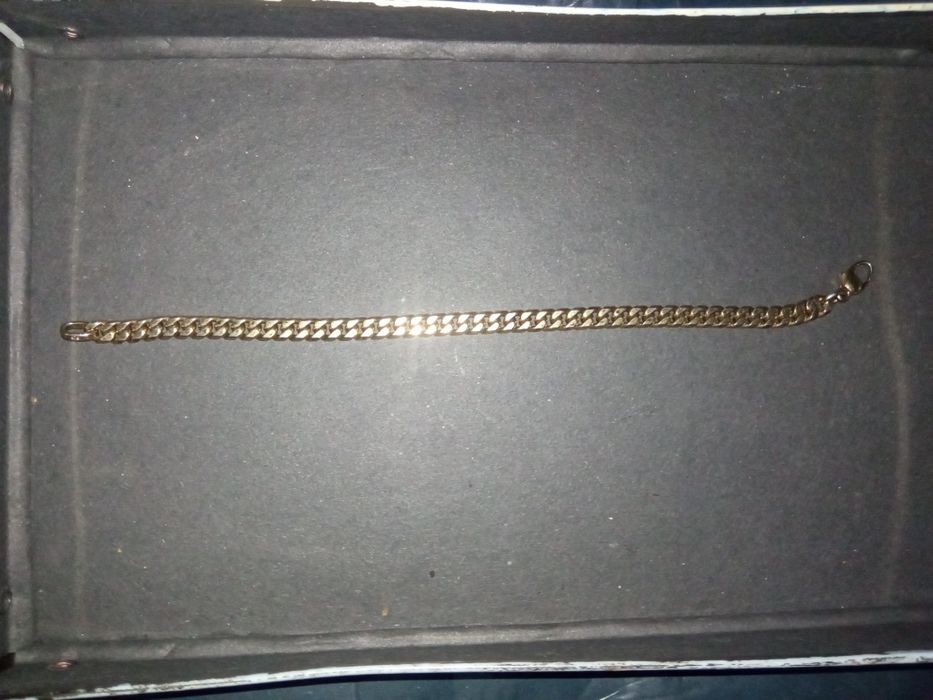 Branzoletka Meska Pancerka SREBRO 925