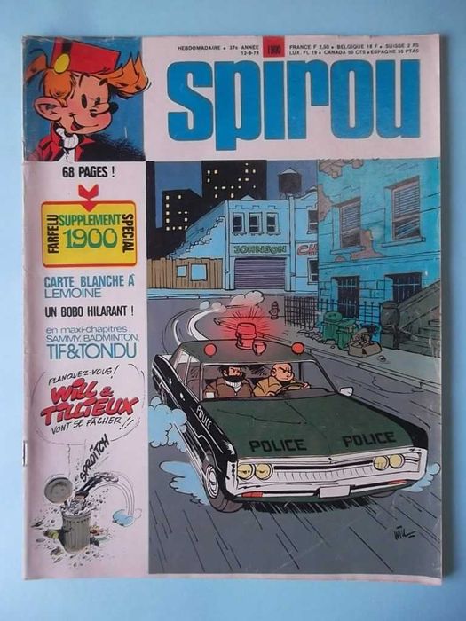 Revistas SPIROU em francês com suplementos.