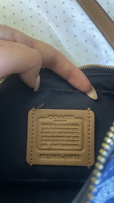 mala da coach azul