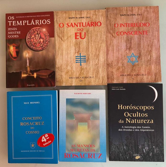 Livros Rosacruz, Biblioteca Rosacruz, Max Heindel, Ralph Lewis, Raymond Bernard e Astrologia Oculta