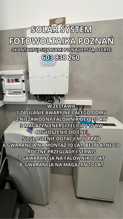 Fotowoltaika Deye Sigenergy/ Elektryka / Montaż / Serwis