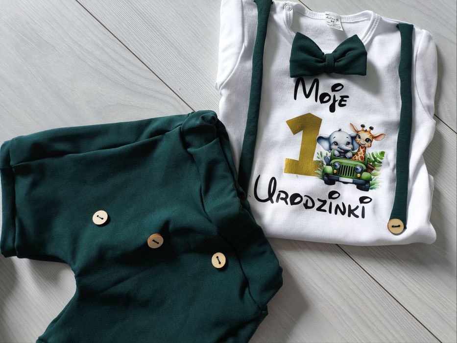 Komplet na pierwsze Urodziny roczek chłopiec