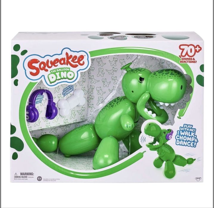 Інтерактивний динозавр Moosе Squeakee The Balloon Dino Сквікі