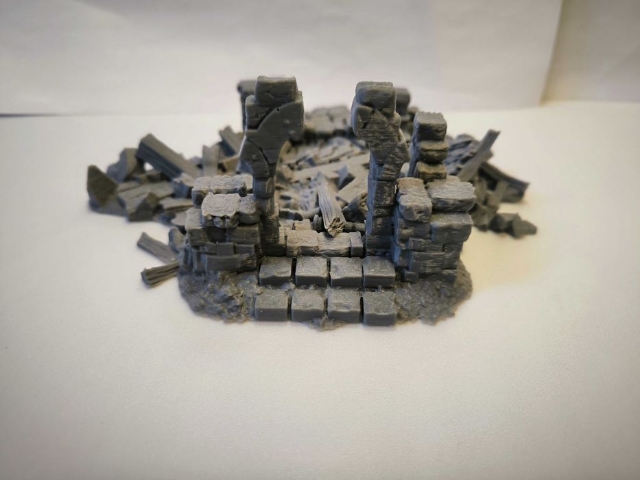 Ruina kaplicy Makieta Diorama RPG D&D