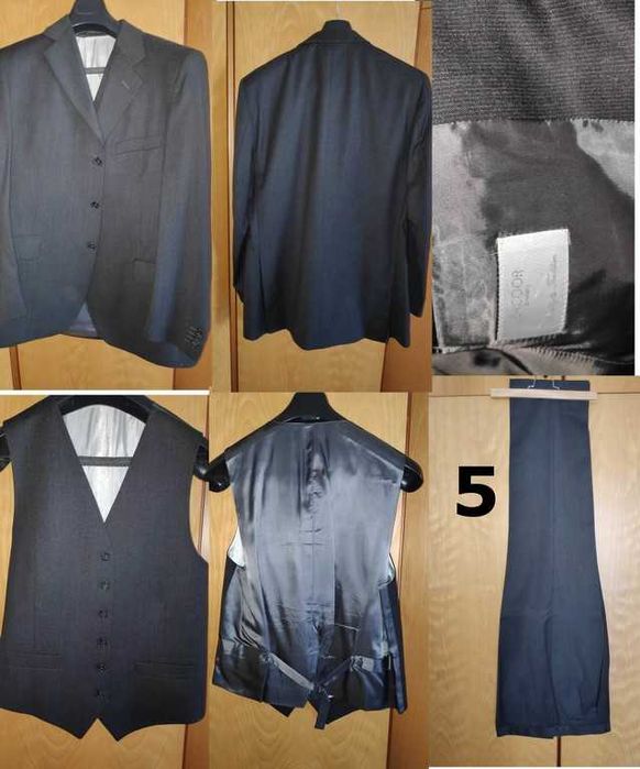 Conjunto de 6 fatos de homem de qualidade