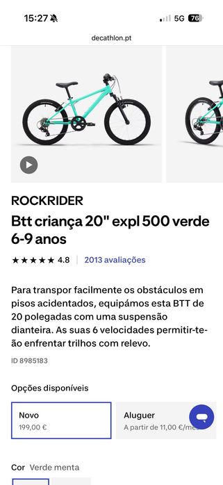 Bicicleta criança