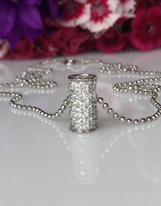 Срібна Цепочка з кулоном Sif Jakobs, (Thomas Sabo, Xenox) цирконій