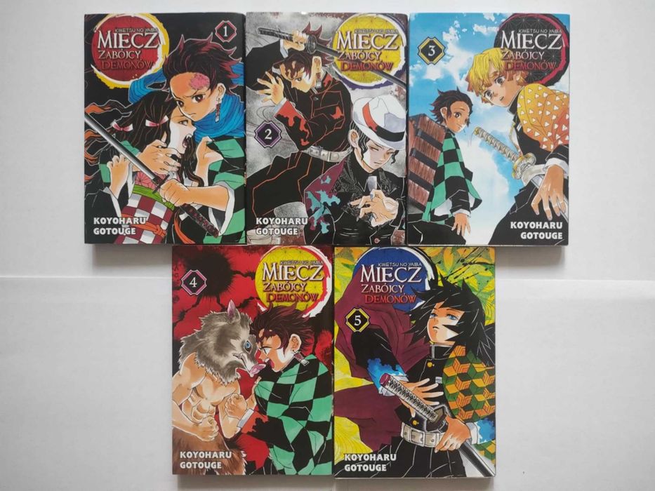 Manga Miecz Zabójcy Demonów (Demon Slayer) 1-5 Tom (1szt. 15zł)