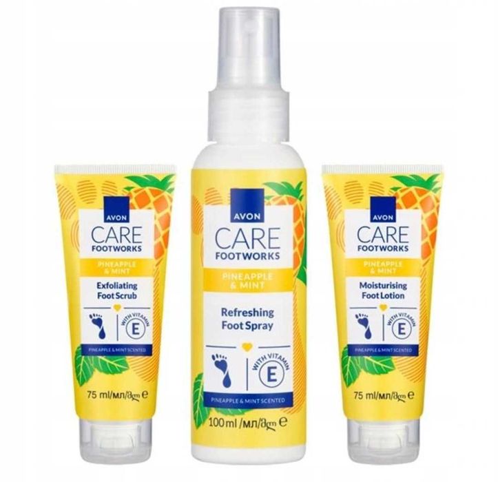 Zestaw do stóp ananas i mięta Avon