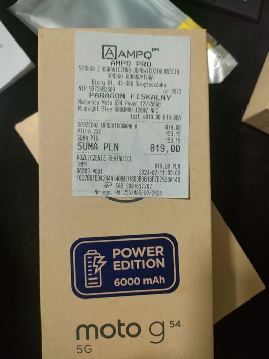 Motorola Moto g54 5g 12 GB ram. Power edition
