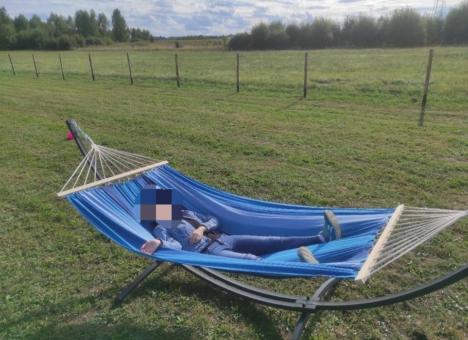 Duży, solidny hamak 2 osobowy