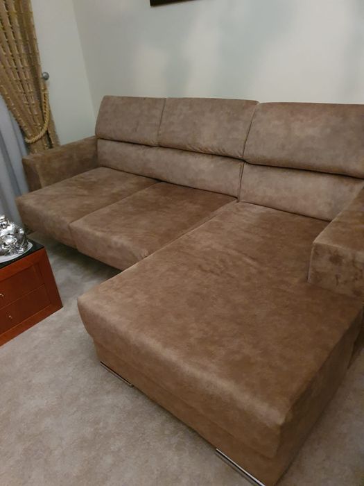 Sofá de canto extensível