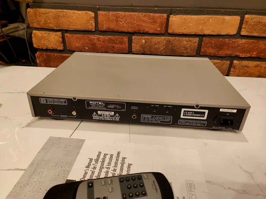 ROTEL RCD-02 ! Znakomity odtwarzacz Cd ! Pilot Instrukcja