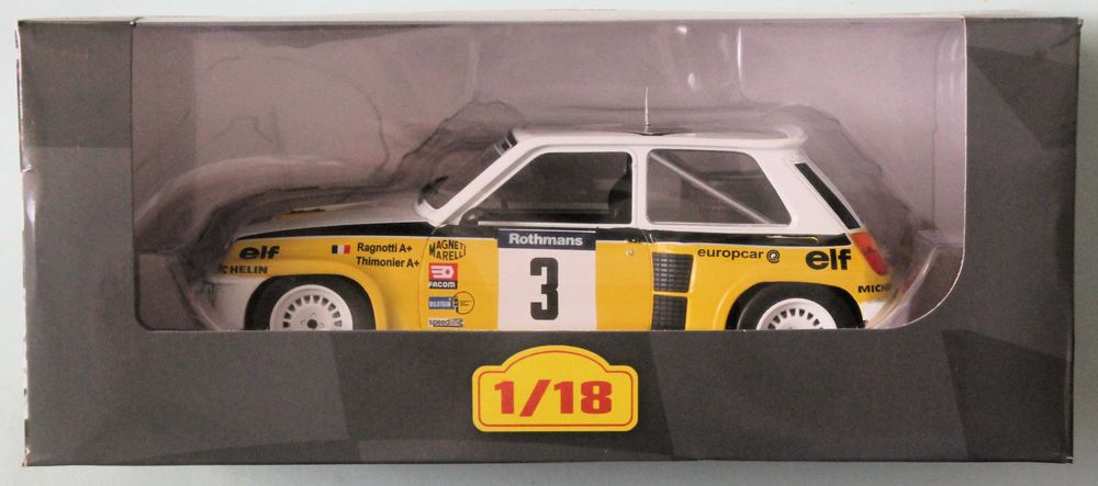 Renault 5 Turbo rali Tour de France 1984 1/18 Ixo/Altaya e fascículo