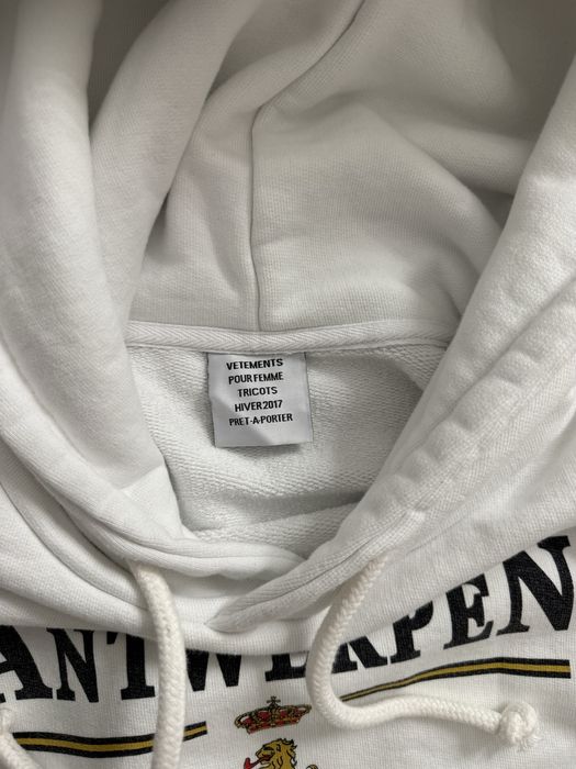 Vetements Antwerpen Hoodie White M