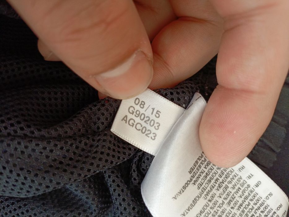 Męskie spodnie dresowe ortalionowe Adidas rozmiar M/L czarne