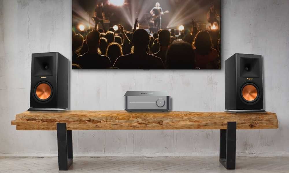 Sieciowy wzmacniacz Wiim AMP z kolumnami Klipsch RP-600M