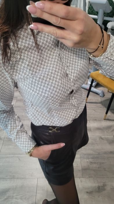 Biała elegancka koszula we wzorki Marc O'Polo S