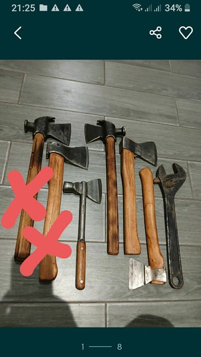 Топори, Сокири, Фейси СССР