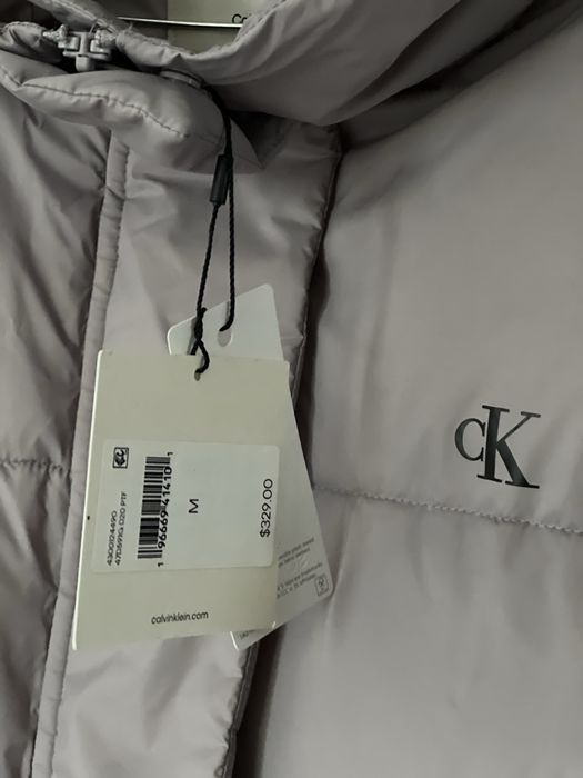 Куртка Calvin Klein M пуховик зимова удлиненная курточка
