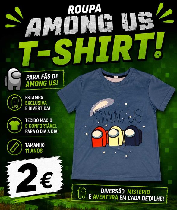T-shirt Among Us 11 anos