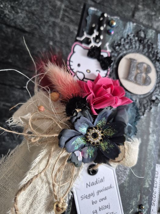 Kartka urodzinowa 18 Hello Kitty