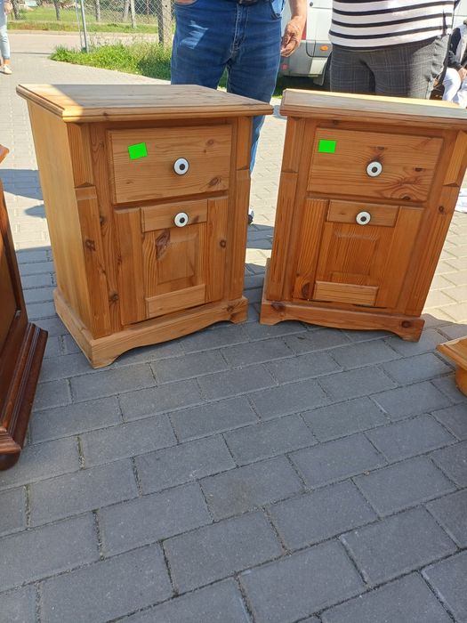 Komplet szafek nocnych sosnowych