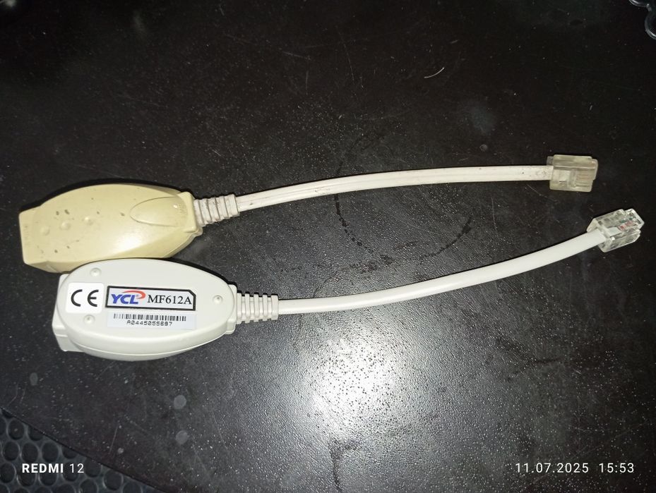 Spliter ,adapter filtr telefoniczny 2 sztuki