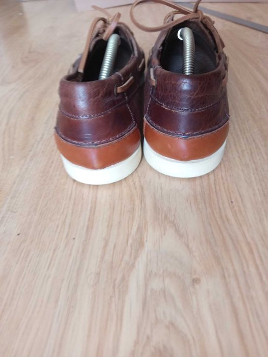 Мужские новые Кожаные туфли - топсайдеры Clarks 45 p.