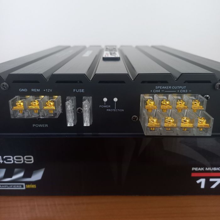 підсилювач звуку в авто 4-канальний XW-F4399 • автопідсилювач 4 канали