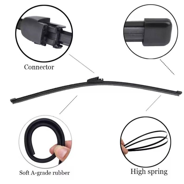 Задній двірник (щітка) та повідець VW Passat B6/В7 2005-2014 NP3008