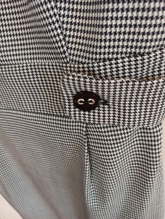 Czarna biała sukienka w pepitkę kratkę LMC na święta sylwestra LMC L/4