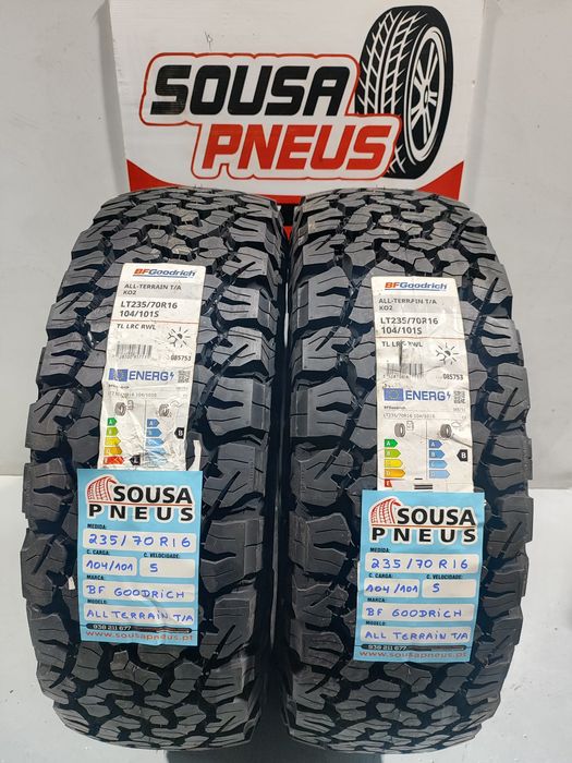 2 pneus novos 235-70R16 BF Goodrich - Oferta da entrega
