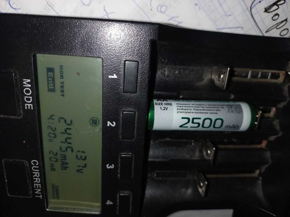 акумулятор батарейка AA 1,2в 2500mah високоємний 14500 пальчиковий ААА