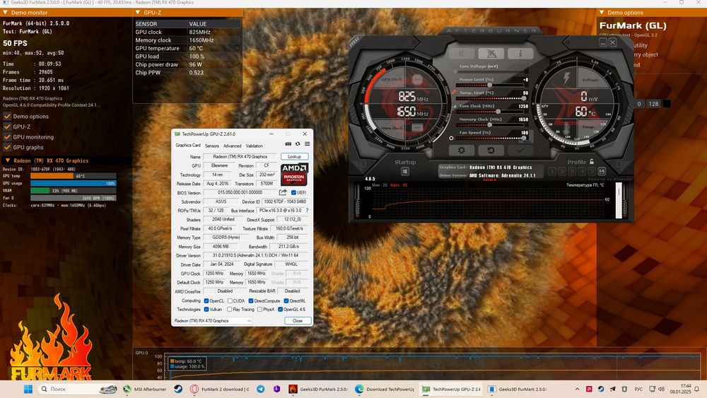 AMD Radeon RX470 ROG Strix: 2 250 грн. - Комплектуючі та аксесуари Суми ...