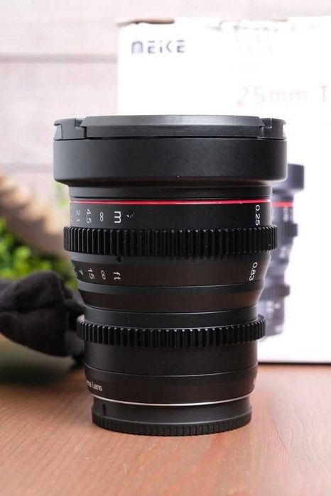 Meike 25mm T2.2 Objectiva de Cinema MF P/ Sony a6100,a6300,a6500 etc