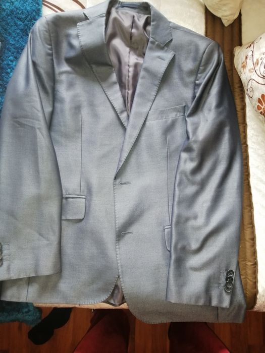 Fato de cerimonia cinzento rato brilho