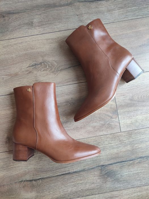 Ralph Lauren nowe karmelowe botki r.43