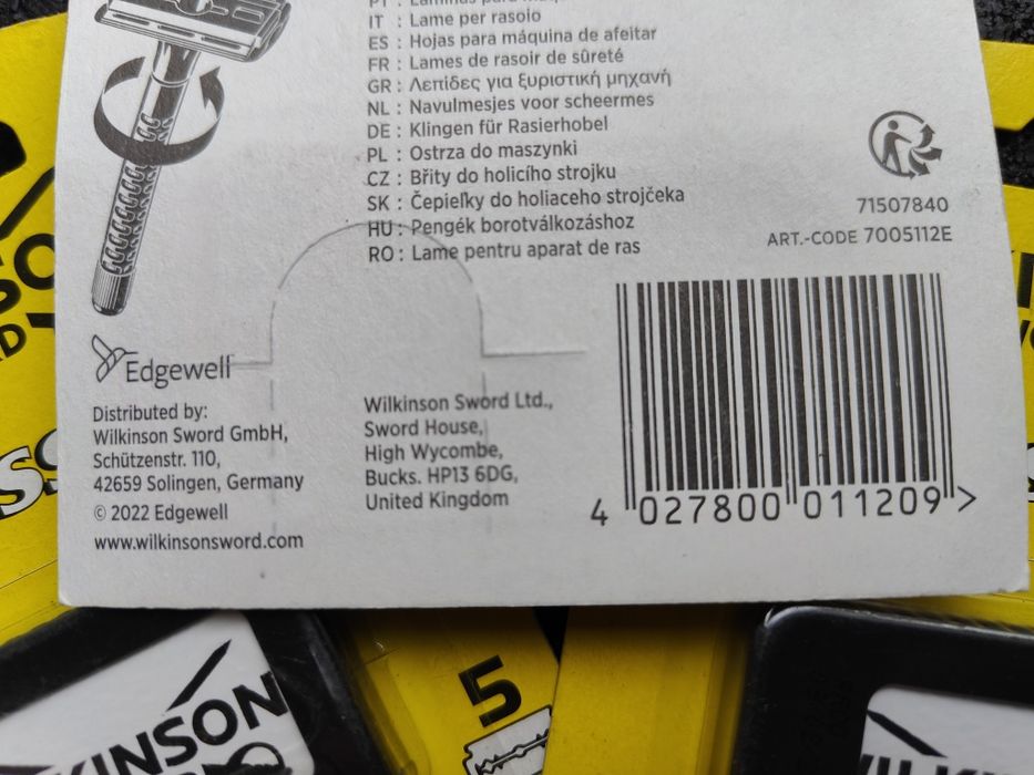 лезвия для бритья Wilkinson Sword.оригинал