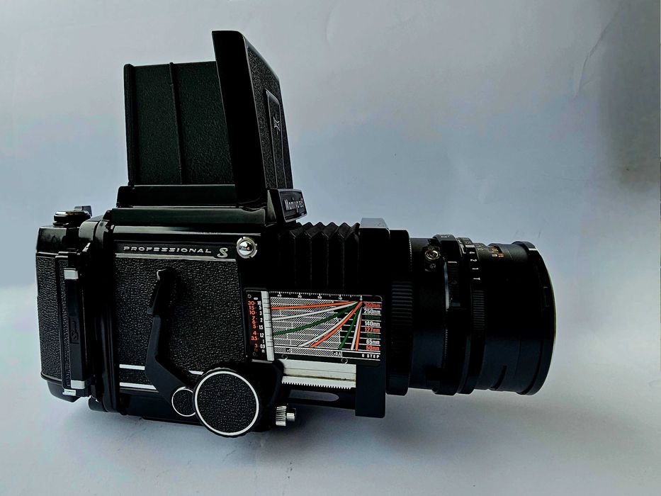 Mamiya RB67 ProS + 2 obiektywy, akcesoria