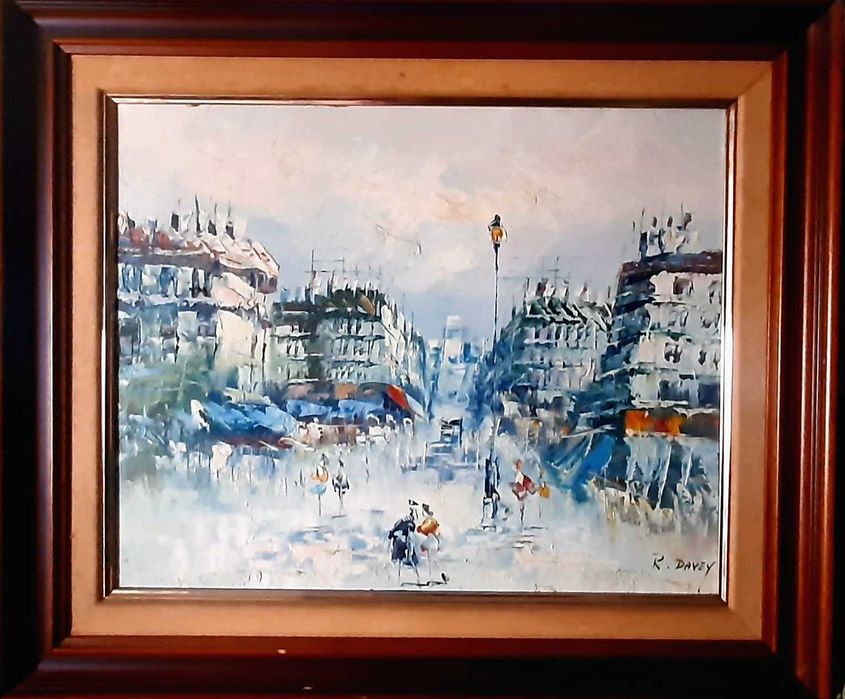 Pintura a óleo de R. David