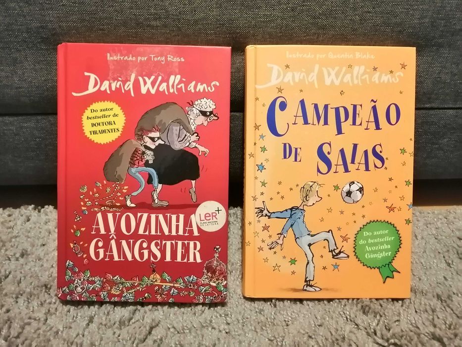 Livro Avozinha gangster + Campeão de saias 1 ciclo PNL 9/10anos