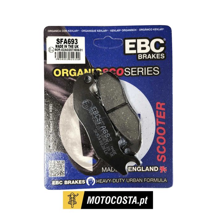 Pastilhas de travão EBC SFA693 para scooter e moto