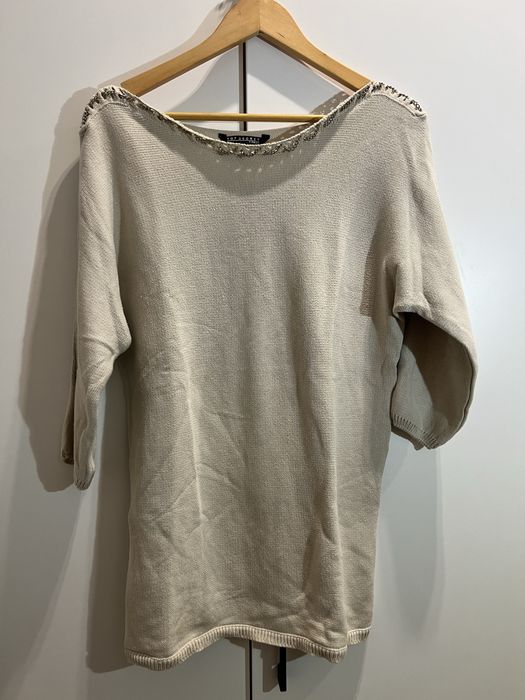 Beżowy sweter 100% bawełna TOP SECRET